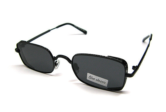 Очки солнцезащитные прмоугольные мужские черные Blue Classic Киев - изображение 1