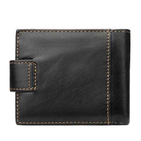 Портмоне чоловіче шкіряне з орлом 20232 Vintage Чорне Київ