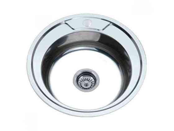 Мойка врезная 490x160мм Z490-06-160E (SATIN) ТМ ZERIX Solmir Киев