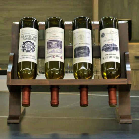 Настільна винна полиця "Меланіт" капучино Миколаїв - фото 1