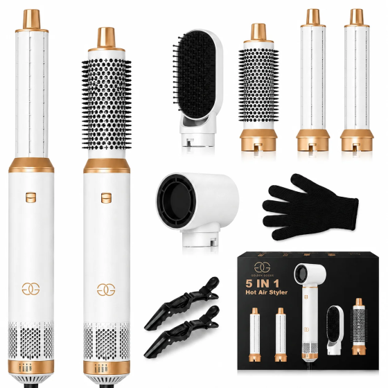 Мультистайлер Golden Goods Airstyler 5-в-1 1000 Вт, 110 000 об/хв, іонізація, фен для локонів, об'єму та випрямлення Київ
