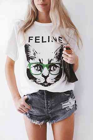 Футболка жіноча з принтом  42 Біла 2664082730 Дніпро