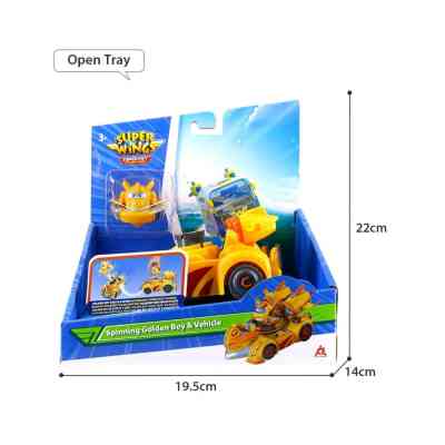 Игровой набор Super Wings Spinning Vehicle Золотой Мальчик (Golden Boy) (EU770331) Винница