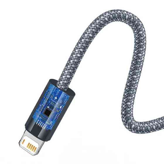 Кабель Baseus Dynamic для швидкої зарядки iPhone 2м Сірий Київ