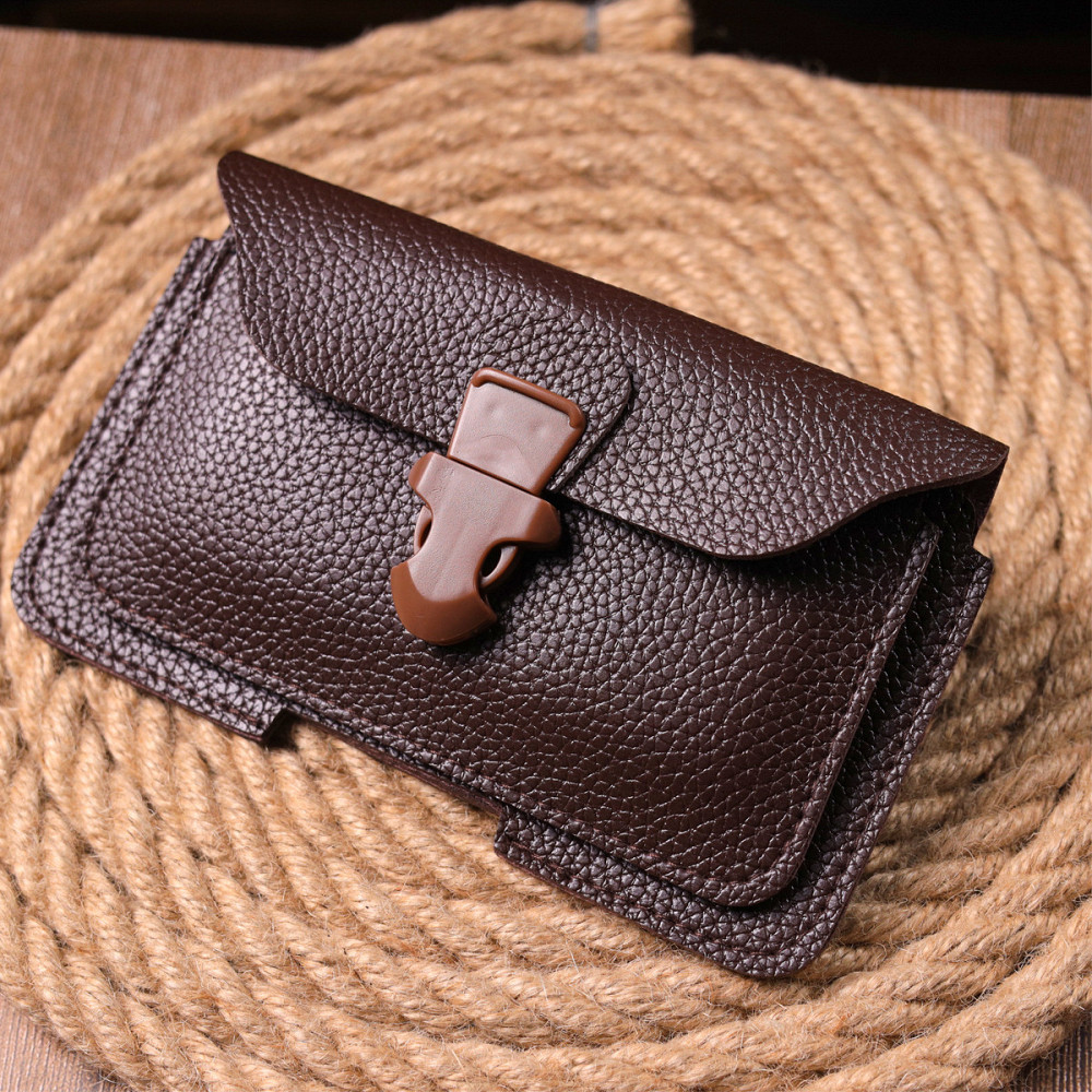 Чехол для телефону на пояс з еко-шкіри 21269 Vintage Коричневий Київ - фото 8