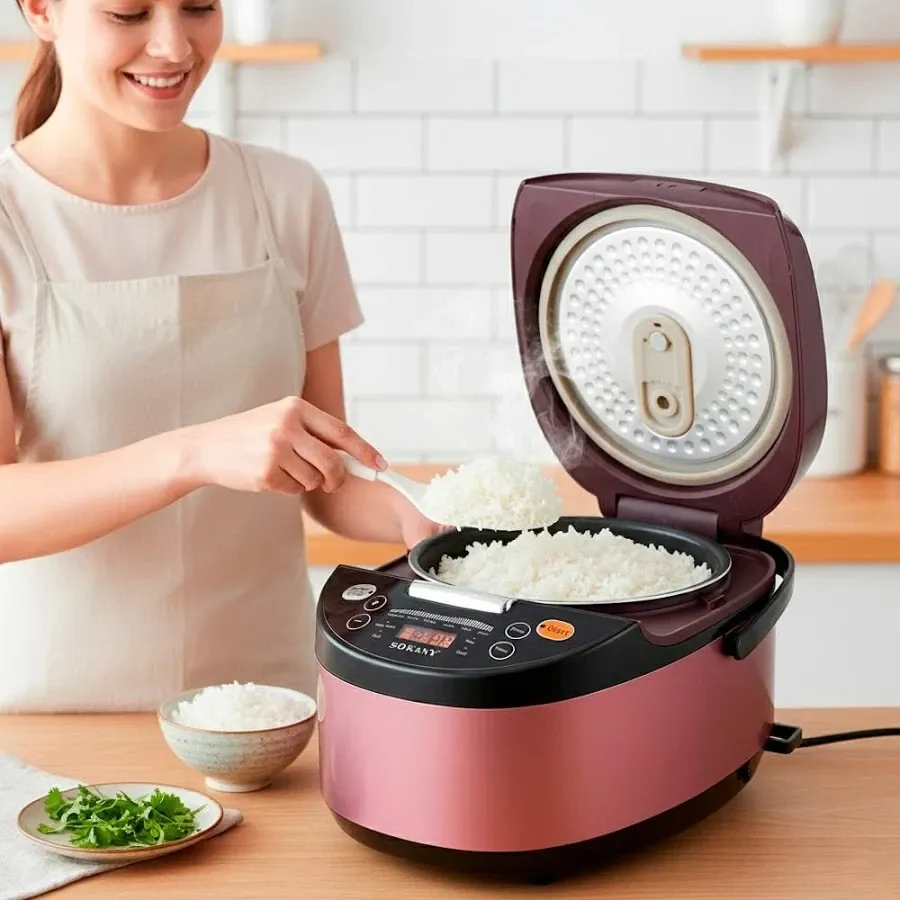 Мультиварка-рисоварка SK-07078 6 л, 900 Вт, електронне управління, антипригарна каструля, розумні функції Одеса - фото 2
