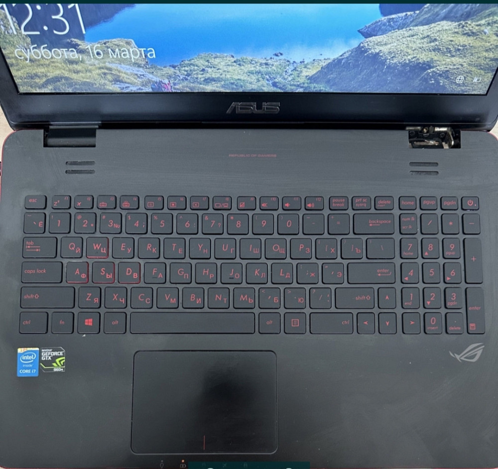 Ноутбук Ігровий: ROG -17.3/17 4720HQ/GTX 960М 4Gb/16Gb/256 SSD/FHD. Харків - фото 2