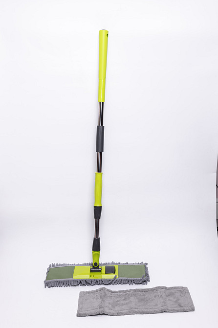 Household Швабра з телескопічною ручкою та насадкою з мікрофібри для миття підлоги, плитки, лам Коломия - фото 7