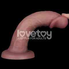 Реалістичний вібратор - Vibrating Dual Density Power Cock 8'' Sex Aura Київ