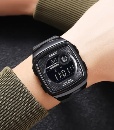Часы мужские наручные спортивные Skmei 2208 (Черный с черным) Киев