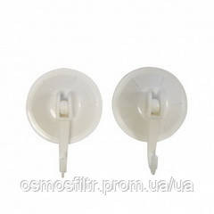 Гачки пластм на вакумінних присосках O 5,5 см 2 шт. Київ - фото 1