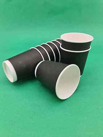 Стакан картонний 2х шаровий чорний 175мл (20 шт) Харків