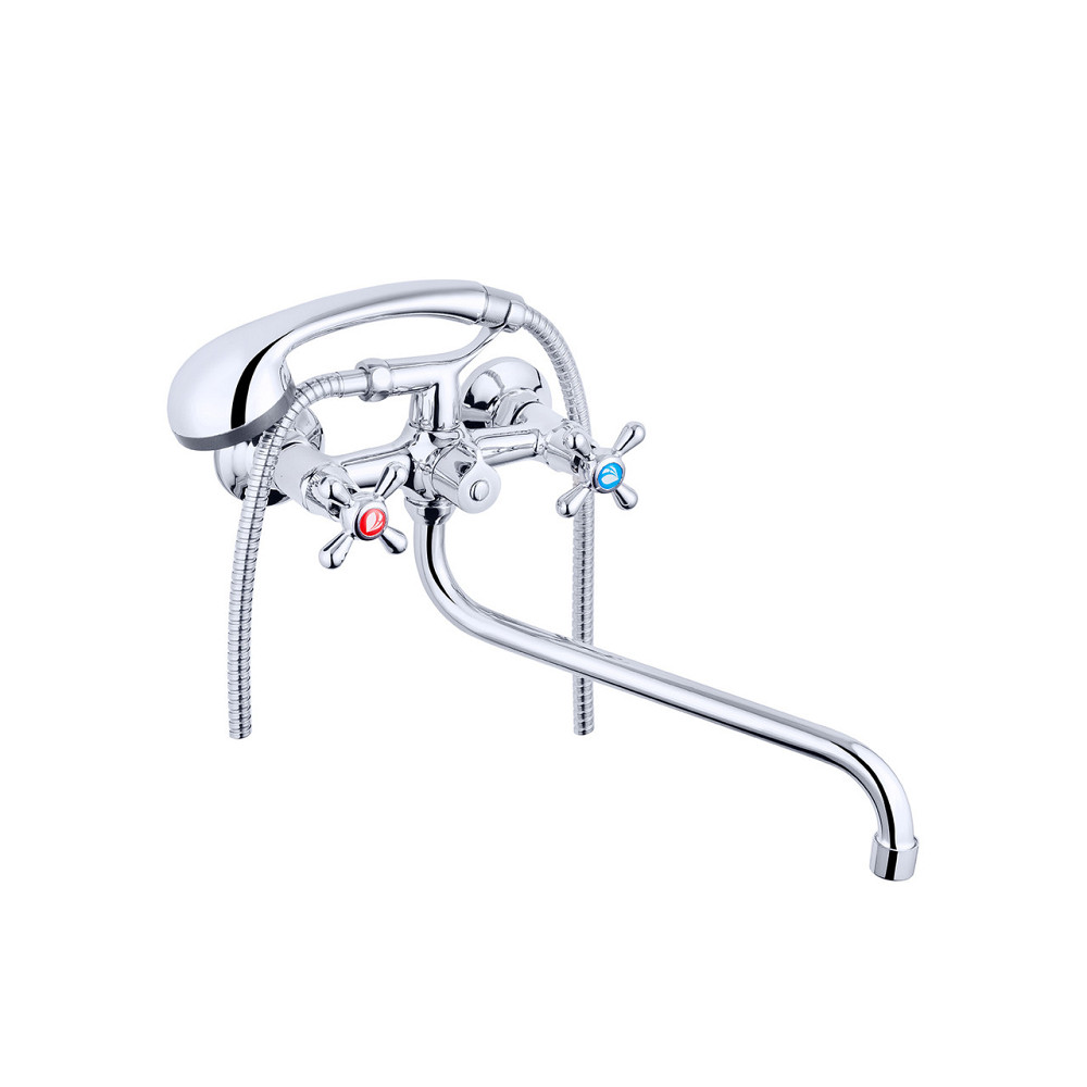 Змішувач для ванни Agua Toledo - C072 з душовим гарнітуром, хром Київ - фото 1