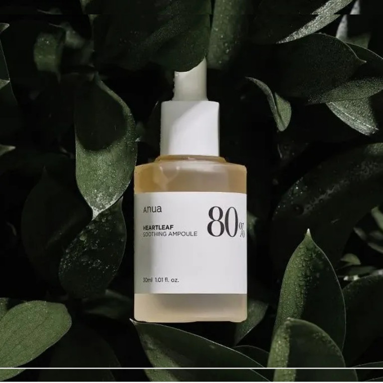 Успокаивающая ампула для лица с экстрактом хауттюйнии Heartleaf 80% Soothing Ampoule Anua 30 мл Киев - изображение 3