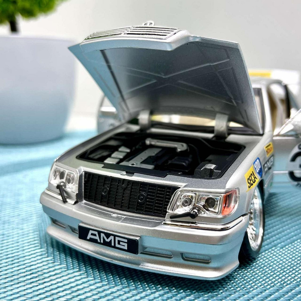 Машинка Авто Експерт Mercedes-Benz S-Class W140 металопластикова 1:24 звук світло інерція відчиняються двері капот багажник Сіра Чернигов - изображение 10