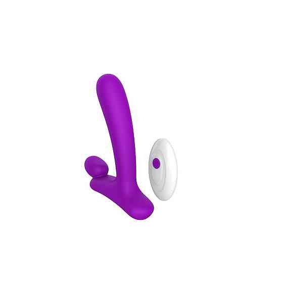 Вибратор в форме буквы,, L,,со стимуляцией клитора и точки G Chisa Lust Ripple Horny, фиолетовый Sex Aura Киев