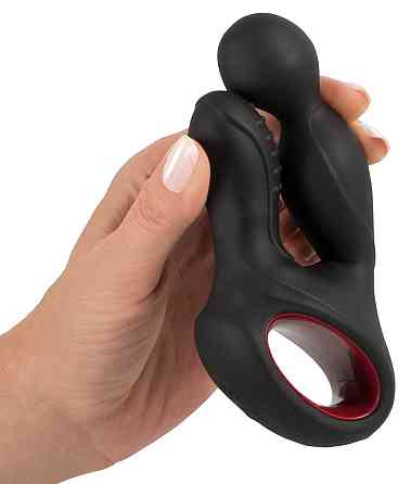 Вибростимулятор простаты с ротацией и подогревом You2Toys Silicone Prostate Plug, черный Sex Aura Киев