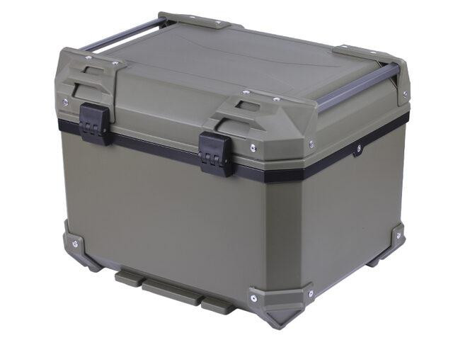 Кофр прямокутний для мотоцикла, пластиковий зелений, 45 л Мукачево - фото 3