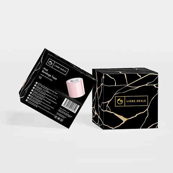 Скотч для бондажу Liebe Seele Bondage Tape Pink 25 м, не липне до шкіри та волосся, без слідів Sex Aura Київ