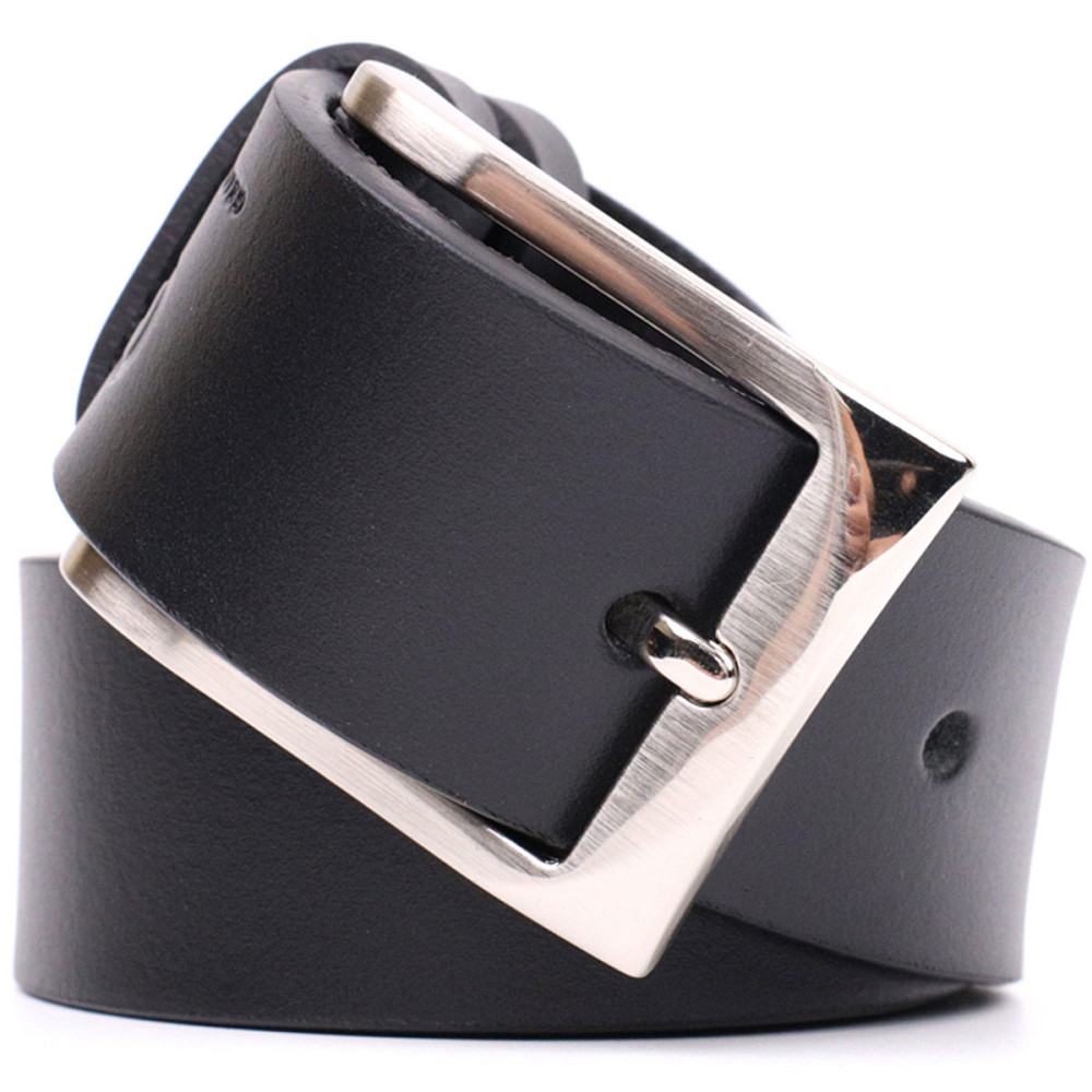 Брючный ремень для мужчин из натуральной кожи GRANDE PELLE 11674 Черный Киев - изображение 7