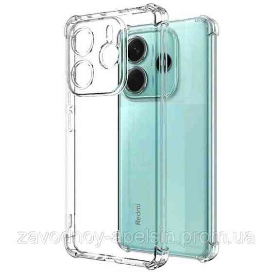 Xiaomi Redmi Note 14 4G EU Чохол прозорий Захист камери + кути Одеса