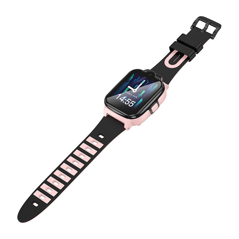 Детские смарт-часы Hoco Y104 42mm. SIM 4G. Wi-Fi. 700 mAh. IP65 Pink Одесса - изображение 1