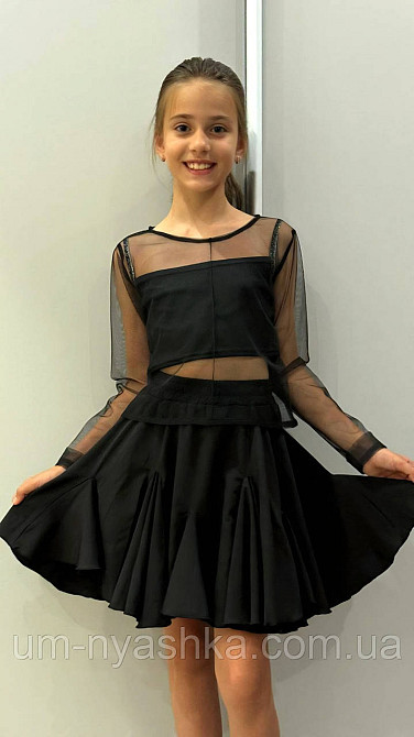 Костюм тройка юбка-шорты+топ+сетка на 146-164 Кривой Рог - изображение 2