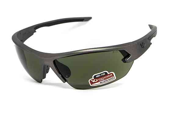 Захисні окуляри Venture Gear Tactical Semtex 2.0 Gun Metal (forest gray) Anti-Fog, чорно-зелені в оправі кольору "темний металік" Запоріжжя