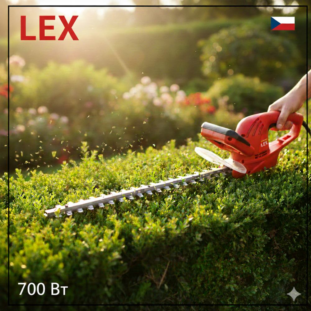 Мощный электрический садовый кусторез LEX LXHT51-7, Кусторез для сада 700Вт,Кусторезы электрические Львов - изображение 1