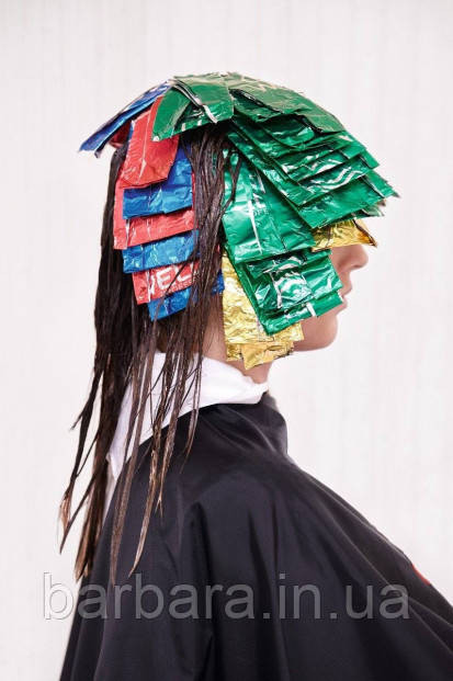 Фольга для мелирования Wella цветная  12*50 мм*200 м плотная 18 мкм (4 шт) Киев - изображение 4