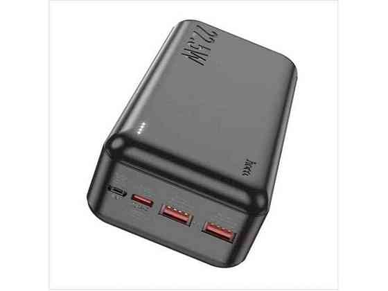 Power Bank 30000mAh J101B 2USB QC3.0 22.5WPD20W (input micro/Type-C 18W) чорний ТМ Hoco Київ