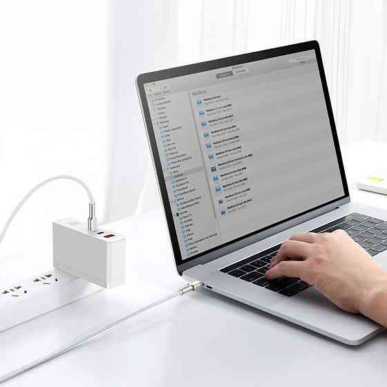 Кабель Baseus Cafule Metal Type-C to Type-C 100W 2м белый Львов