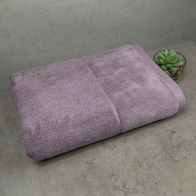 Набір рушників велюр/махра 3шт GM Textile 50x90см, 50x90см, 70x140см Premium Milado 550г/м2 (Виногра Суми - фото 4