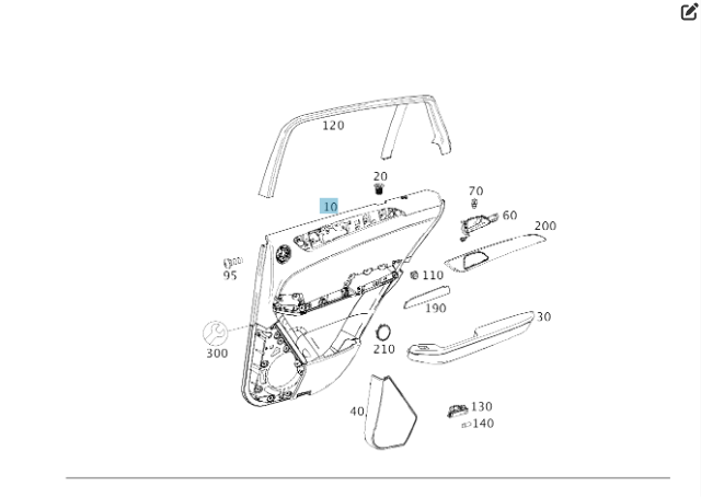 Mercedes-Benz  A2927306500 9H14 Дверна карта задніх лівих дверей GLE Coupe C292 Одесса - изображение 2
