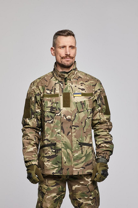 Військова літня чоловіча куртка мультикам тактична польова куртка ріп стоп з капюшоном для військовослужбовця Львів - фото 4