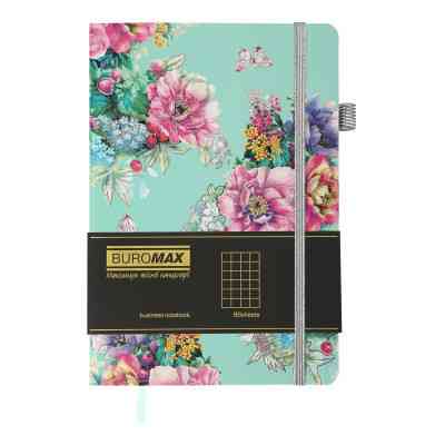 Книга записна Buromax Cherie 96 аркушів А5 у клітинку темно-синій (BM.295105-14) Вінниця