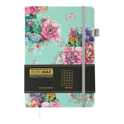 Книга записна Buromax Cherie 96 аркушів А5 у клітинку темно-синій (BM.295105-14) Вінниця - фото 2