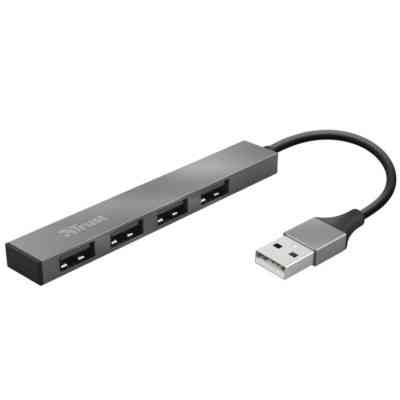 Концентратор Trust Halyx Aluminium 4-Port Mini USB Hub (23786_TRUST) Вінниця