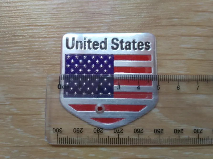 Наклейка на авто Флаг Соединенные Штаты алюминиевая Киев - изображение 7