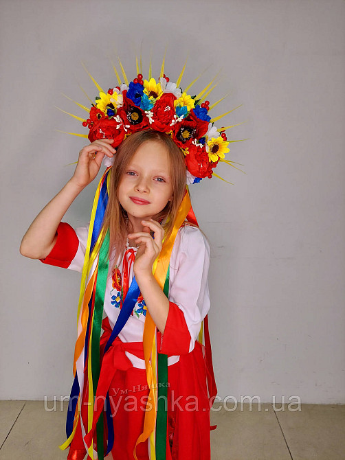 Червона вишита сукня плаття вишиванка з коротким рукавом Квіткова Кривой Рог - изображение 7