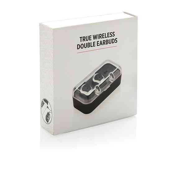 Наушники двойные беспроводные с футляром для переноски Ровно