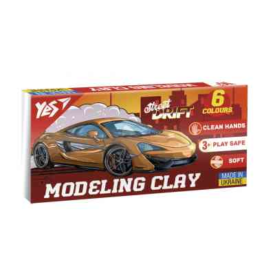 Пластилин Yes Drift King 6 цветов 120 г (540654) Винница
