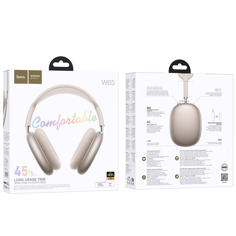 Бездротові накладні навушники HOCO W65 Happy BT headphones Star Color Одеса - фото 2