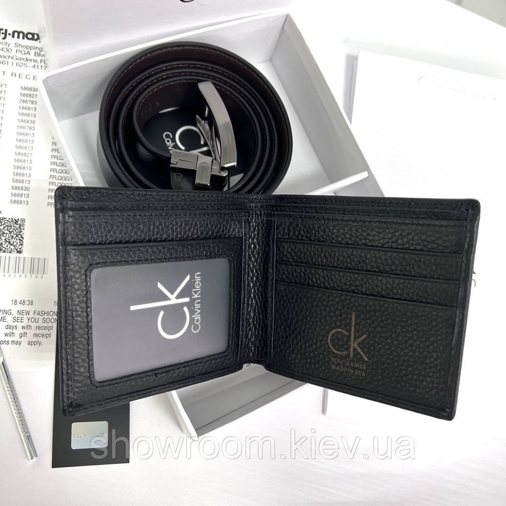 Мужской подарочный набор портмоне и ремень (404) Киев - изображение 5