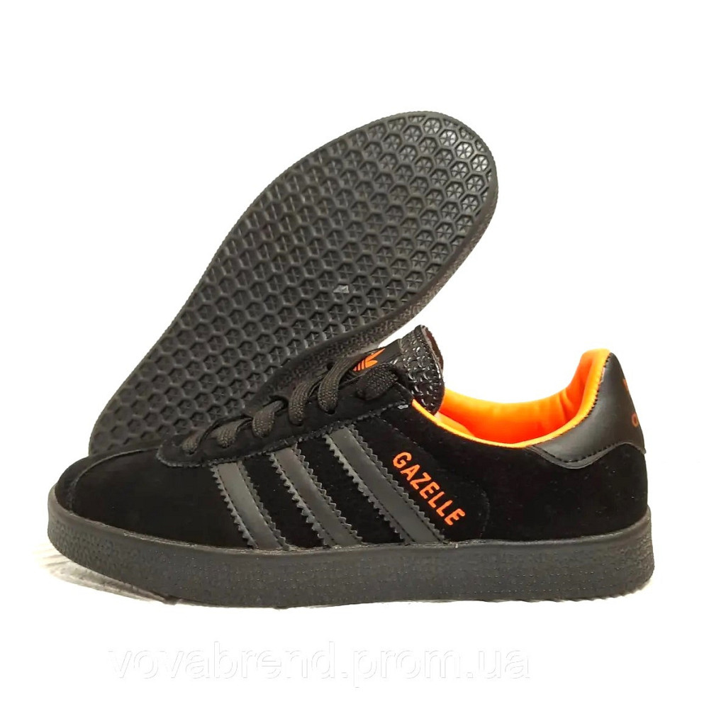 Кроссовки Adidas Gazelle Черные Адидас Мужские Газель Женские (размеры: 36,37,38,39,40,41) Видео Обзор Днепр - изображение 3