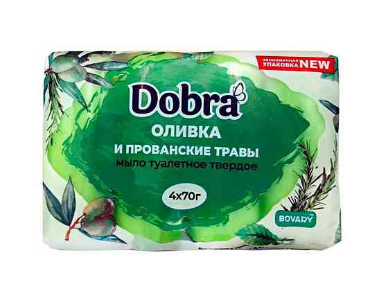 Мило туалетне Оливка і прованські трави 4*70г екопак ТМ Dobra   Solmir Київ