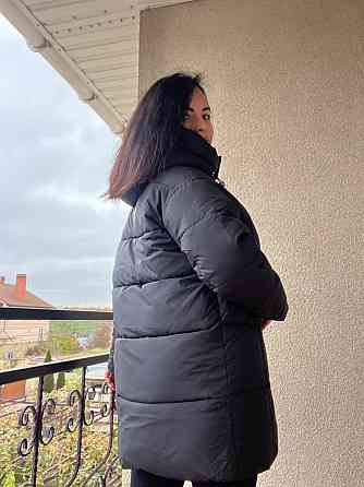 Куртка жіноча Lady Yep 9045 довга стегана з капюшоном пальто чорна, чорний, 44 Одеса