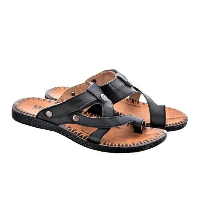 Мужские Шлёпанцы Тапочки Сланцы Вьетнамки Черные (размеры: 41,42,43,44,45) Днепр - изображение 1