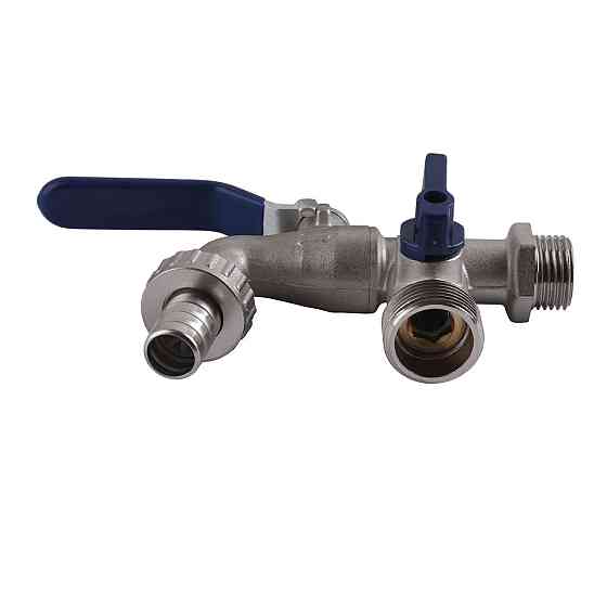 Кран SELBA шаровый поливочный двойной 1/2″x3/4″x3/4″ SL4086 (000014655) Киев