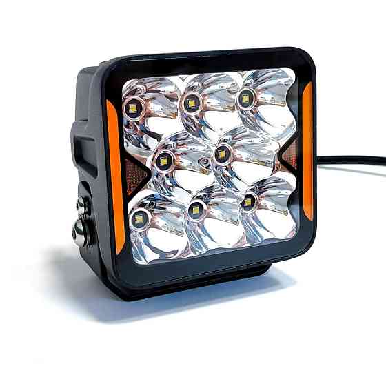 Світлодіодна фара StarLight SL-W0240S квадратна, дальнє світло WHITE + DRL 40W 4800Lm 5700K 12/24V Харків